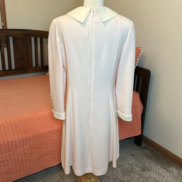 Vintage NWT RICKIE FREEMAN FOR TERI JON Collared A-Line Button Front dress sz 10 - Picture 6 of 16